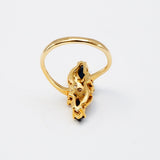 Sapphire and Diamond 18K Yellow Gold Ring