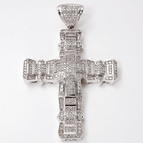 10Kt White Gold Diamond Pendant