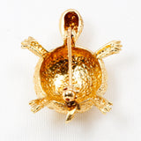 Reverse Side 14Kt Yellow Gold Turtle Brooch/Pin
