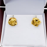 Alaskan Gold Nugget Earrings 