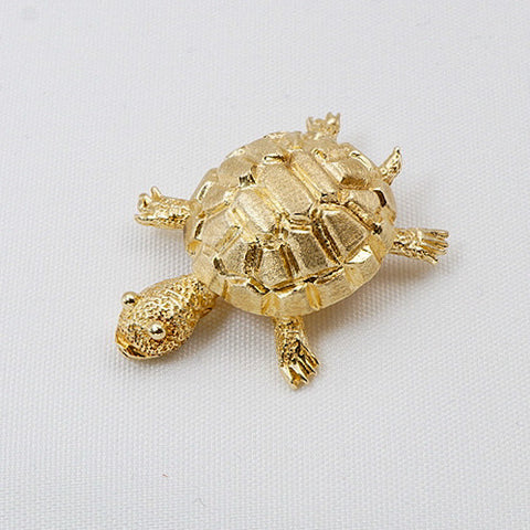 14Kt Yellow Gold Turtle Brooch/Pin