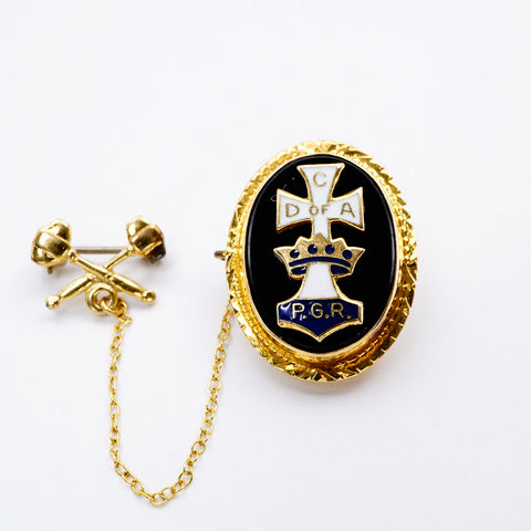 Vintage 10kt Yellow Gold Catholic Daughters of America Pin