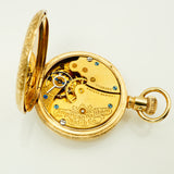 Ladies Antique Waltham 14Kt Yellow Gold Pocket Watch Mechanism 