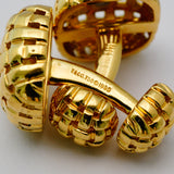 Tiffany 18K yellow gold diamond Cufflinks 